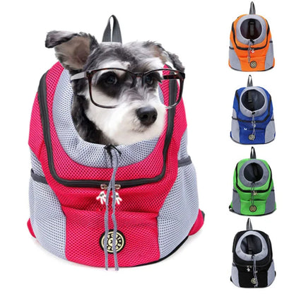 Pet Double Shoulder Portable Travel Backpack