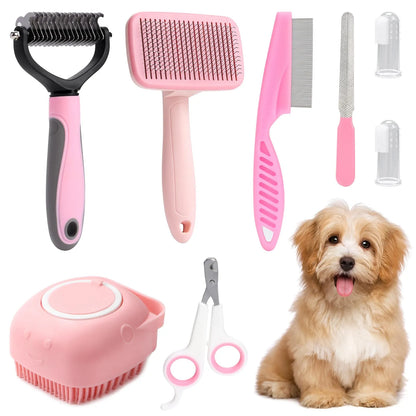 Pet grooming set