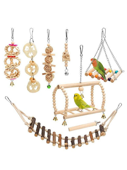 Bird Parrot Swing Chewing Toys